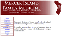 Tablet Screenshot of mercerislandfamilymedicine.com